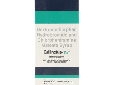 Grilinctus-DX Syrup bottle composition panel