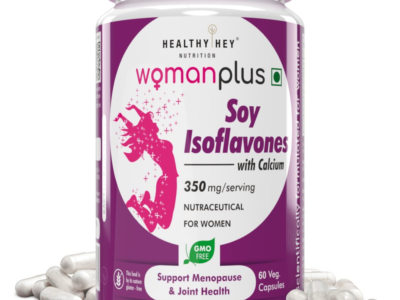 HealthyHey Nutrition WomanPlus Soy Isoflavones with Calcium