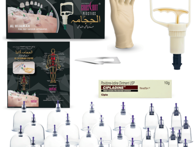 Crescent Al Hijama Wet Cupping Vacuum Therapy Kit