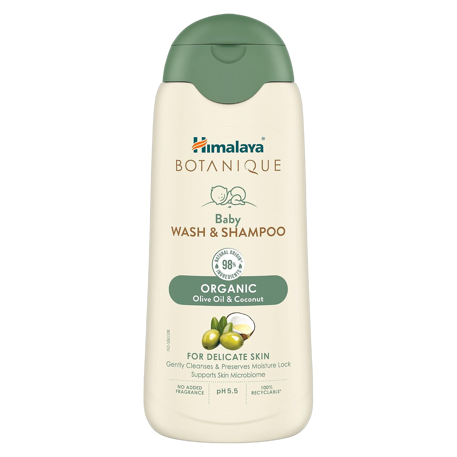 Himalaya Botanique Baby Wash & Shampoo bottle, 100 ml