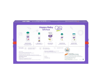 Himalaya Happy Baby Gift Pack items laid out