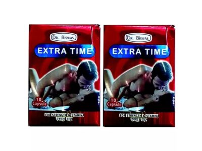 Dr Biswas Extra Time Capsule pack of 2 x 10 capsules