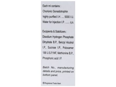 HUCOG 5000 HP Injection pack front