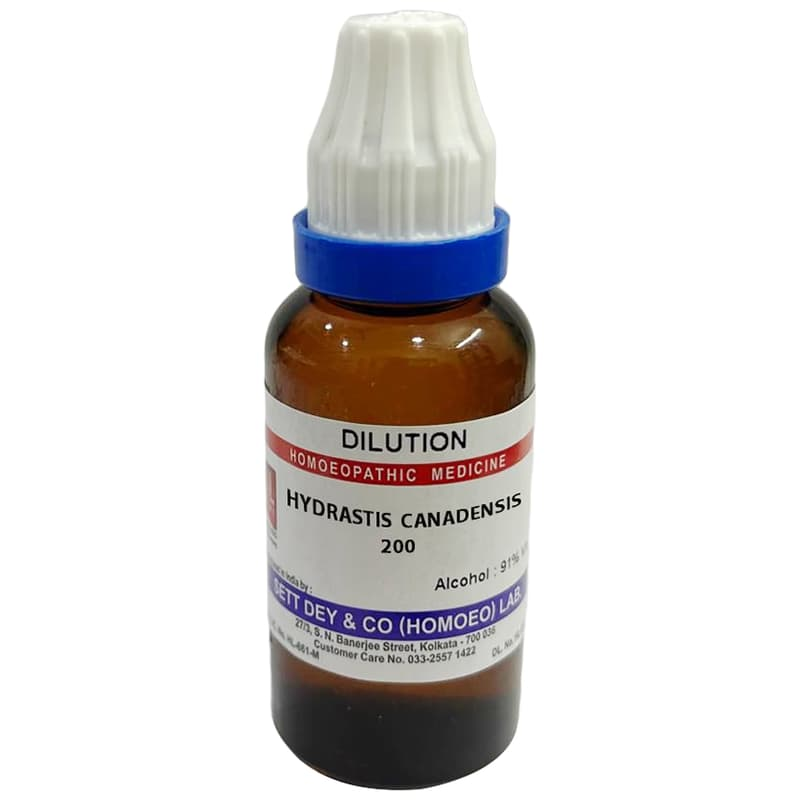 Hydrastis Canadensis Dilution 200 bottle, 30 ml