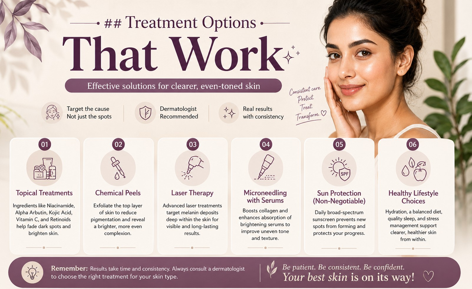 Treatment options that work for hyperpigmentation