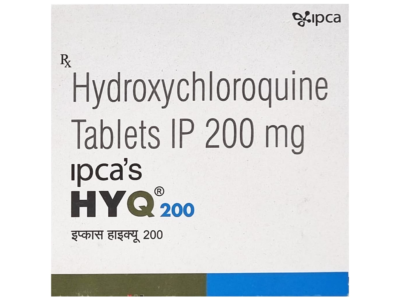 HYQ 200 hydroxychloroquine tablets IP Ipca carton front