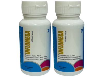 Influmega Soft Gelatin Capsule bottles of 30 capsules