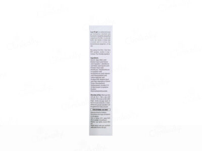 Scar-KT Gel Serum box ingredients panel