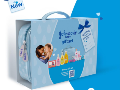 Johnsons Baby Gift Pack items laid out