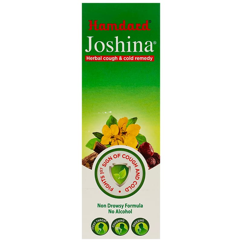 Hamdard Joshina Herbal Cough Cold Syrup carton