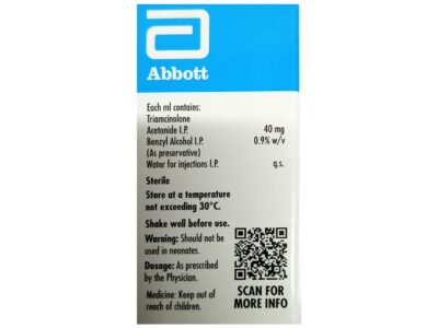 Kenacort 40 mg injection vial detail