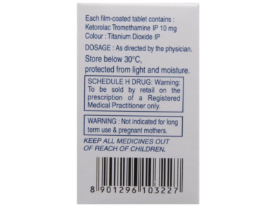 Ketanov 10 mg Tablet pack details