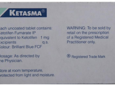 Ketasma composition and Schedule H caution panel