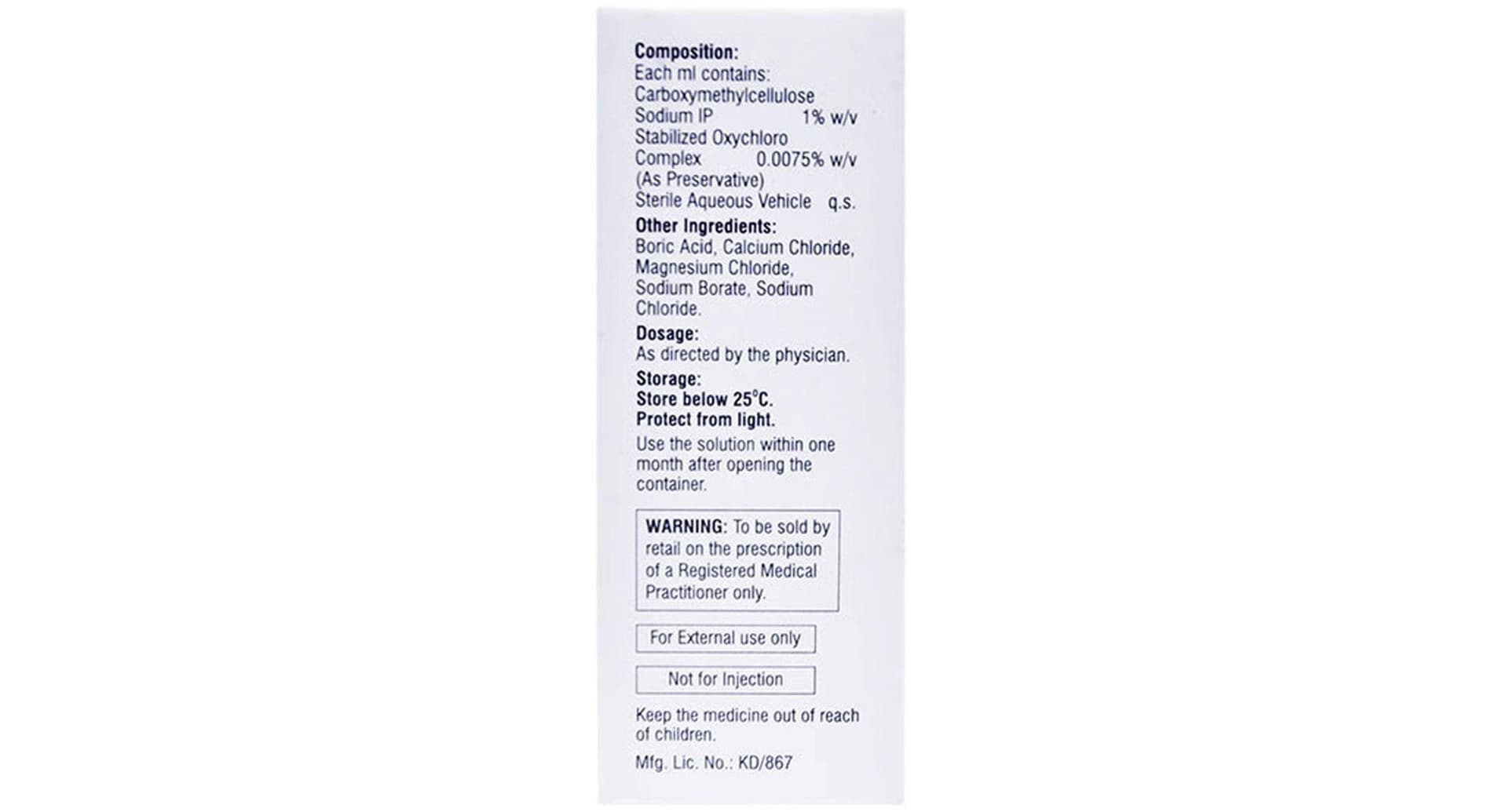 Lacrivisc DS Eye Drop bottle