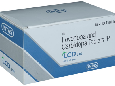 LCD 110 Tablet Intas levodopa carbidopa carton