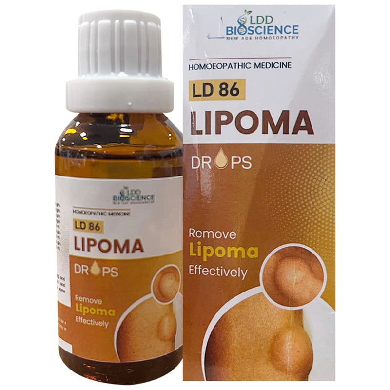 LDD Bioscience LD 86 Lipoma Drops box and bottle, 30 ml