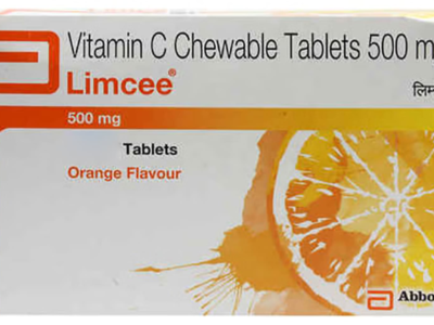 Limcee Vitamin C Chewable Tablet 500 mg Orange Flavour pack front
