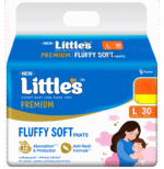 Little's Premium Baby Diaper Pants Large, 30 count