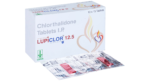 Lupiclor 12.5 Tablet Lupin chlorthalidone 12.5 mg carton with strips