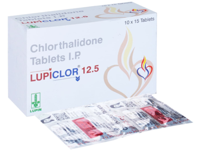 Lupiclor 12.5 Tablet Lupin chlorthalidone 12.5 mg carton with strips