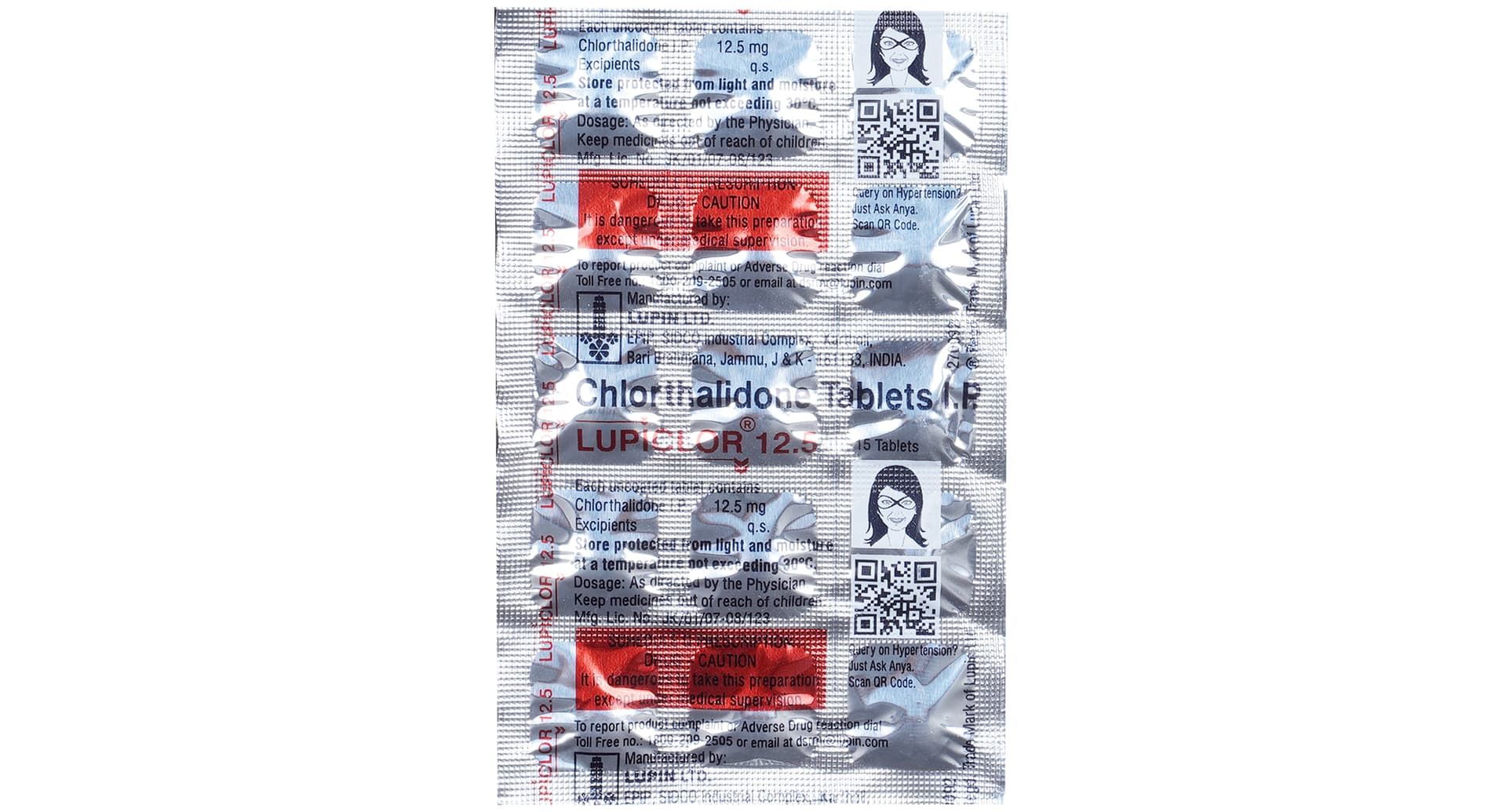 Lupiclor 12.5 Tablet Lupin Ltd pack details