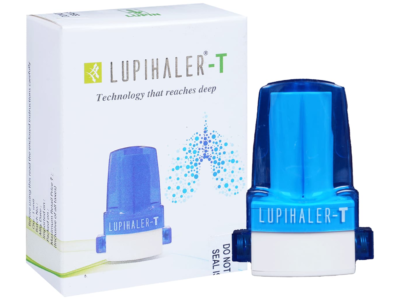 Lupihaler-T transparent dry powder inhaler device pack front