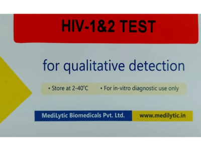 MediLytic Biomedicals HIV-1 and 2 Test Kit box front