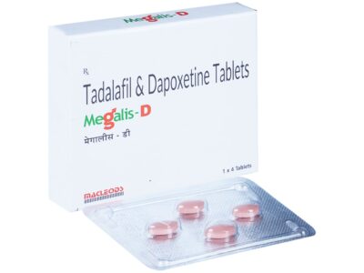 Megalis-D 10mg/30mg Tablet carton with blister of 4 by Macleods