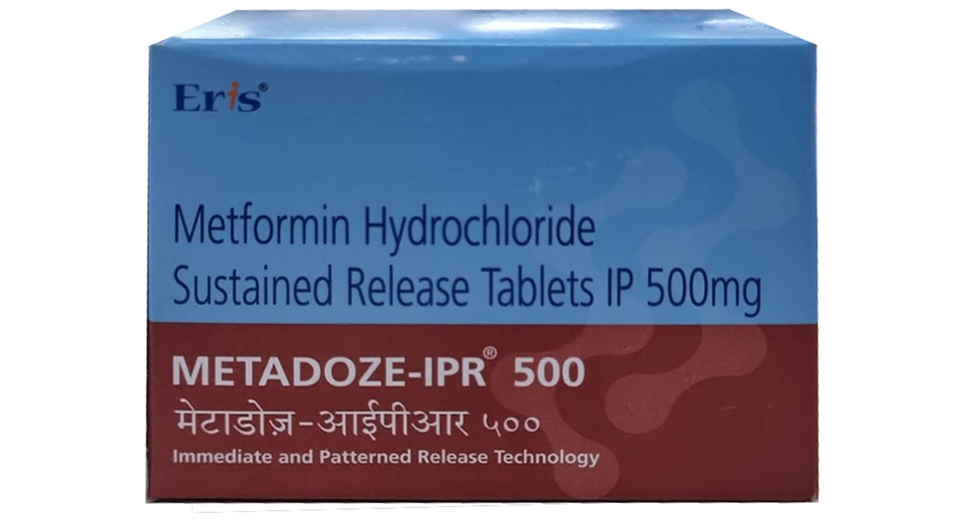 Metadoze-IPR 500 Tablet SR Eris metformin 500 mg prolonged release strip of 10 tablets