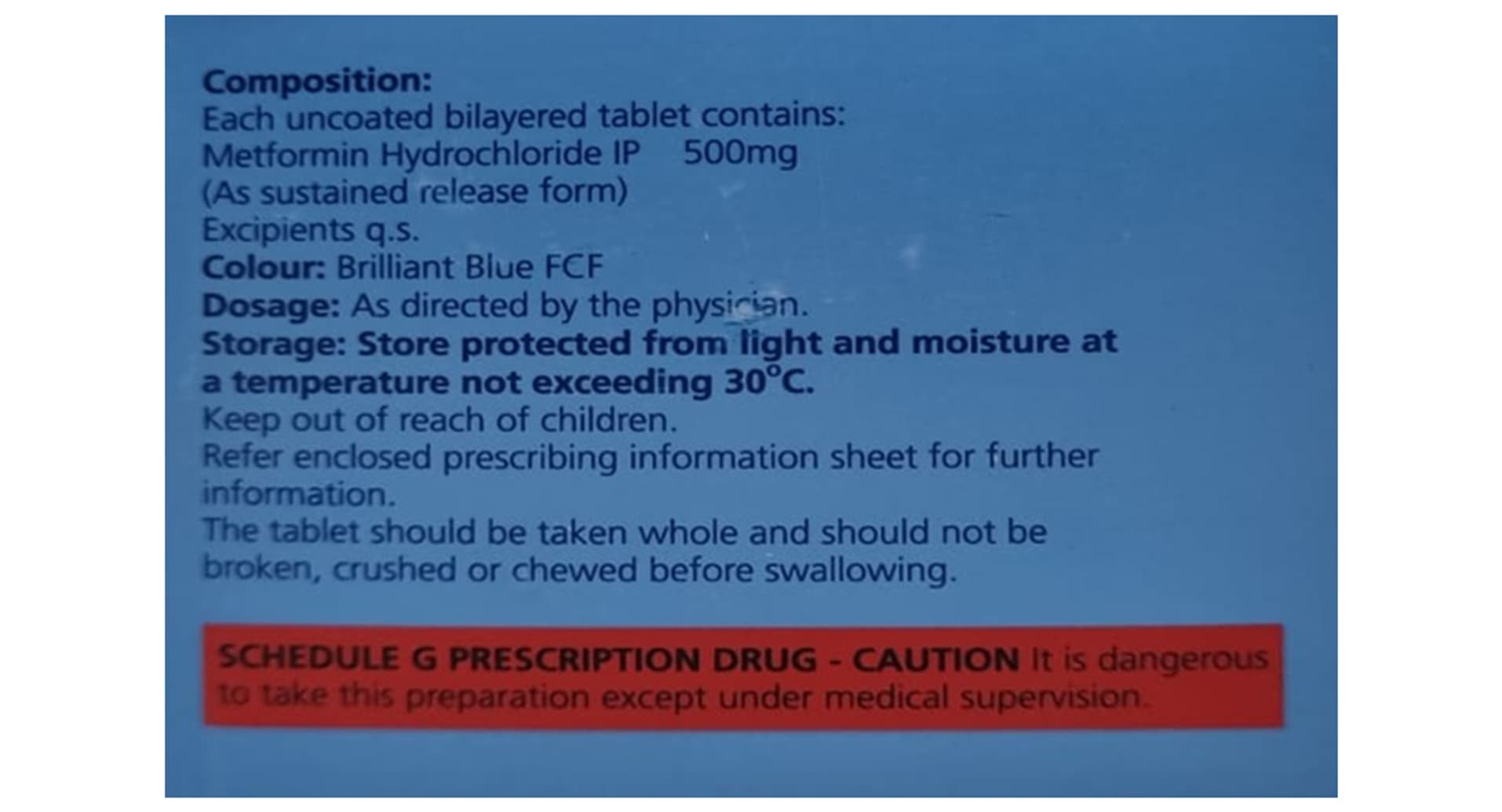 Metadoze-IPR 500 Tablet SR pack front