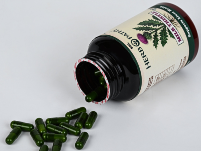 Milk Thistle Capsules Silymarin composition panel