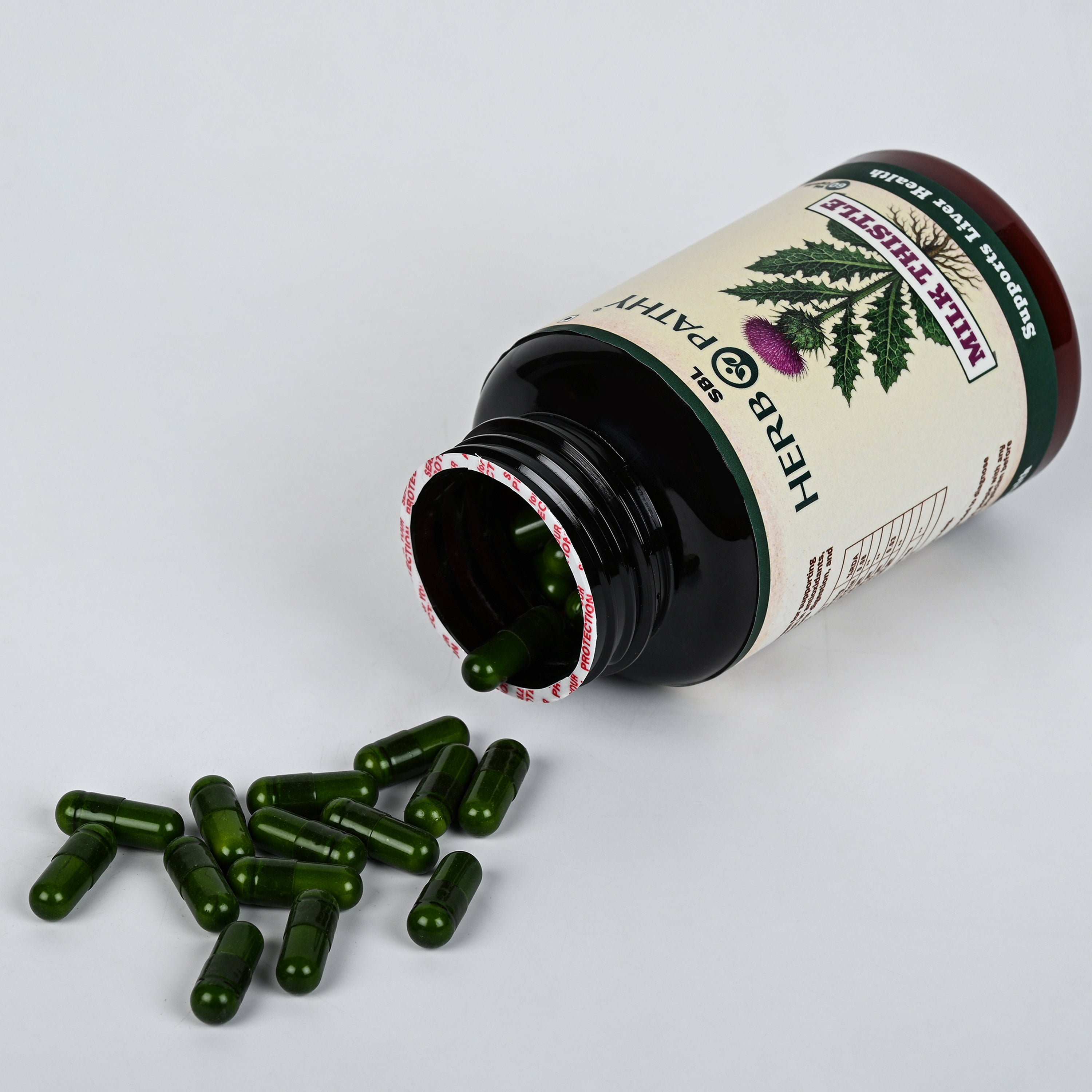 Milk Thistle Capsules Silymarin composition panel