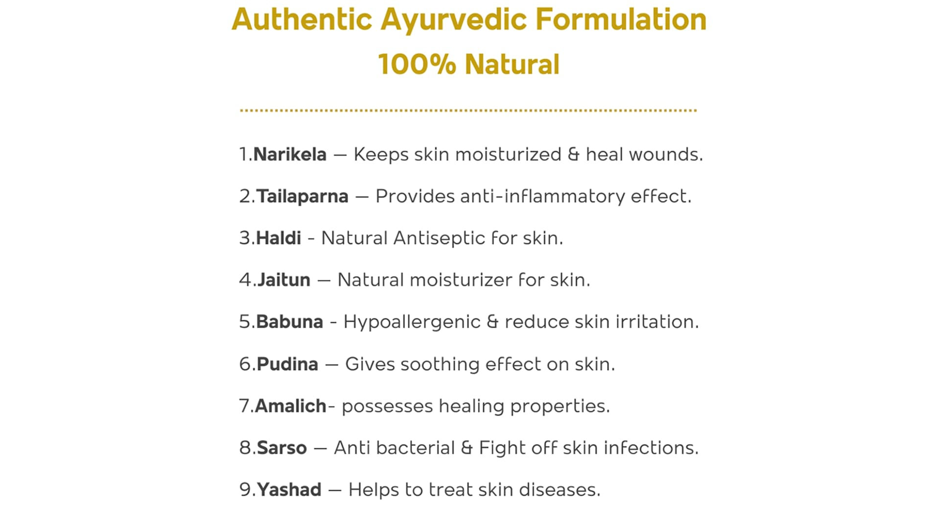 Mother Sparsh After Bite Balm ayurvedic ingredients list