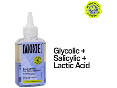 Moxie Beauty Dandruff Detox dual phase scalp serum with nozzle