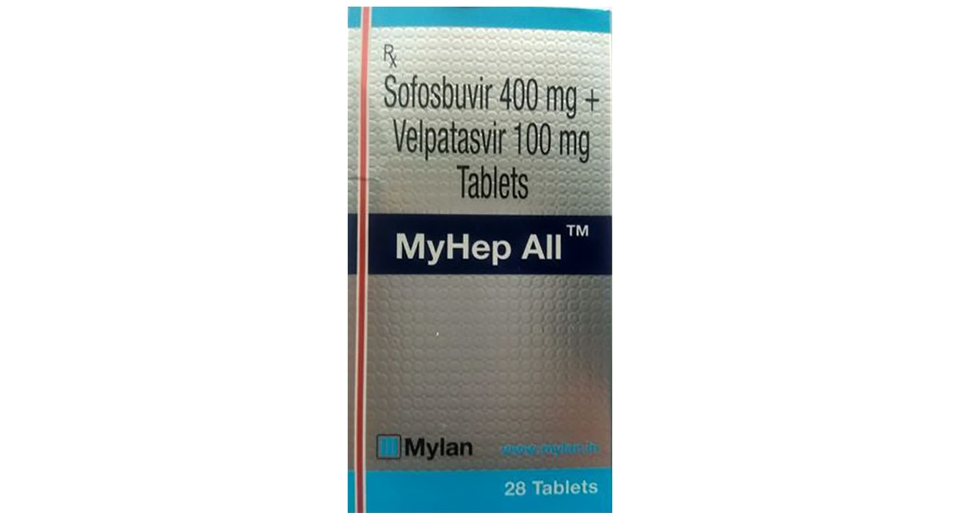 Myhep All Tablet Mylan sofosbuvir 400 mg velpatasvir 100 mg bottle of 28 tablets