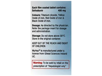 MY Hep 400mg Tablet pack front