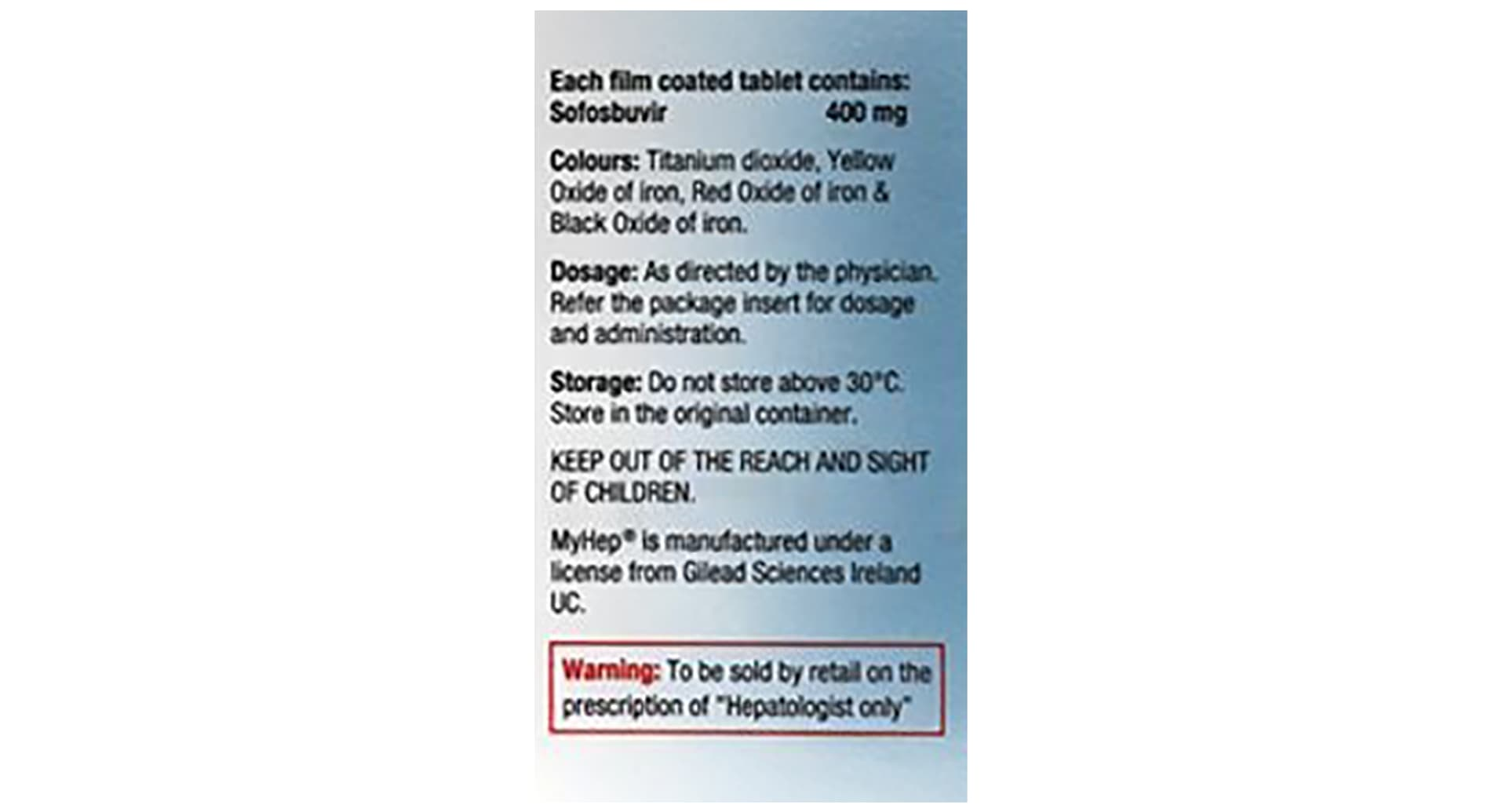 MY Hep 400mg Tablet pack front