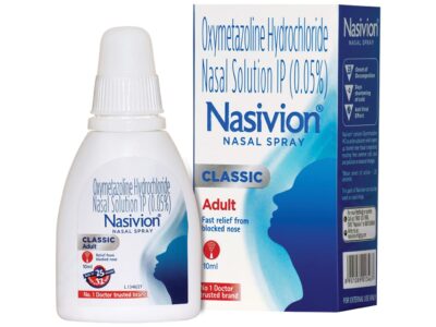 Nasivion Adult Nasal Spray 10 ml pack front