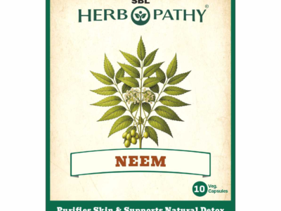 Neem Capsules SBL Herbopathy carton front