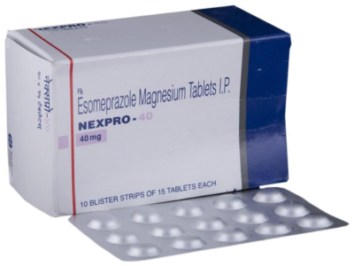 NexPRO-40 esomeprazole magnesium tablets IP Torrent box with blister