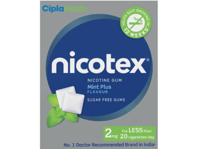 Nicotex Sugar Free Mint Plus Chewing Gums
