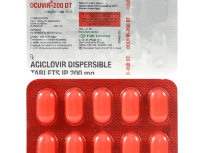 Ocuvir 200 DT Tablet Aciclovir dispersible strip FDC Limited
