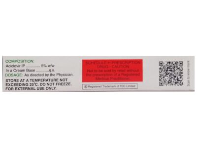 Ocuvir Skin Cream carton side panel