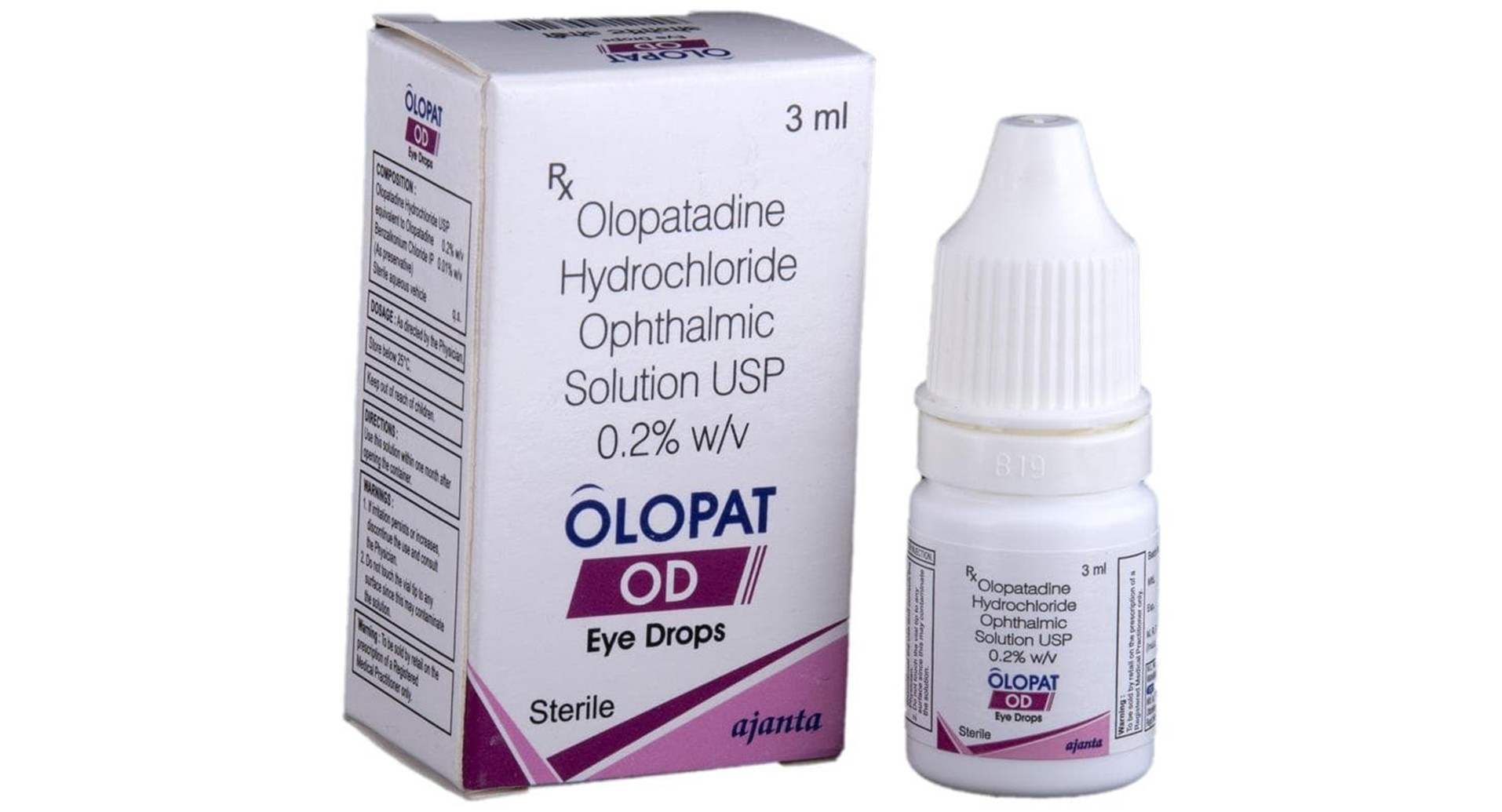 Olopat OD Eye Drops - Box and Bottle