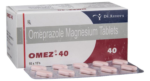 Omez-40 omeprazole magnesium tablets Dr Reddys box with blister