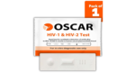 Oscar HIV-1 and HIV-2 Test Kit pack of 1 with test cassette