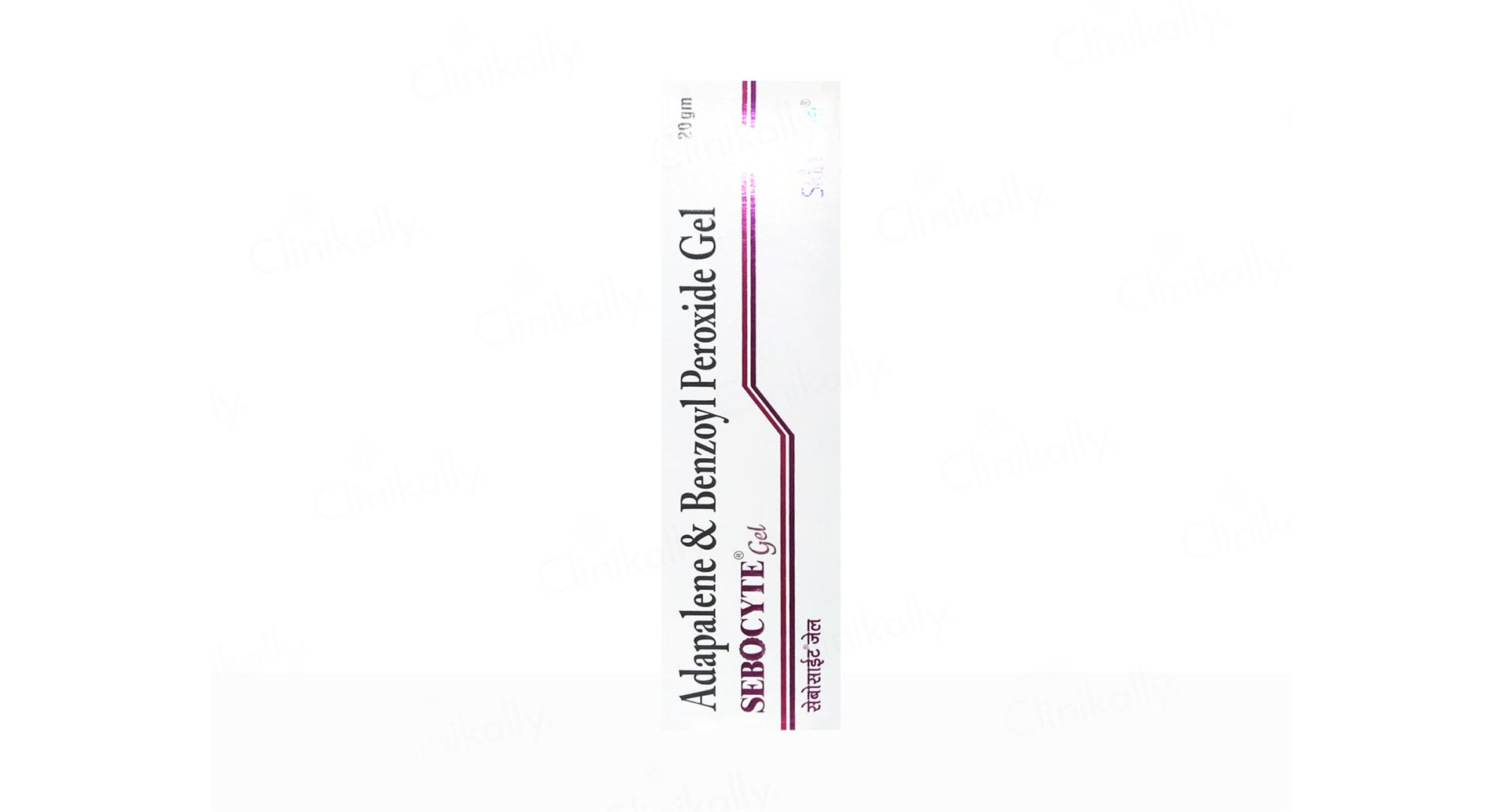Sebocyte Gel 20 gm adapalene and benzoyl peroxide acne gel pack