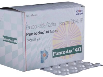 Pantodac 40 pantoprazole gastro-resistant tablets IP Zydus box with blister