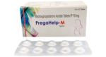 PregaHelp-M Tablet Medishri medroxyprogesterone acetate carton with strip