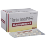 Ramipres 5 Tablet Ramipril box and blister Cipla